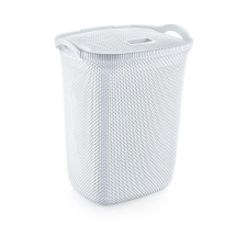 ÖZ-ER PLASTIK Műanyag szennyeskosár fedéllel fehér 63L bútor