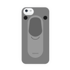 OZAKI OC554KO FaaGaa Koala iPhoneSE/5S/5 Tok + Kijelzővédő fólia - Szürke tok és táska