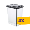 Özer Plastik Fémhatású pedálos szemetes kivehető vödörrel 25L (Karton - 4 db)