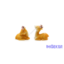 Őzike figura 5,5x2,5x5 cm dekorációs kellék
