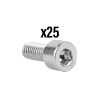 P2R (Motorisé) P2R M5 x 12 mm hatszögfejű süllyesztett csavar, krómozott (25 db/csomag) P2R (Motorisé)  Motor alkatrészek Csavarok és alkatrészek