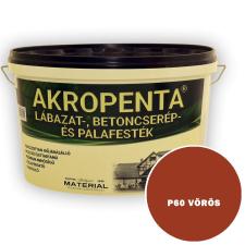 P60 VÖRÖS - AKROPENTA LÁBAZAT-, BETONCSERÉP ÉS PALAFESTÉK fal- és homlokzatfesték