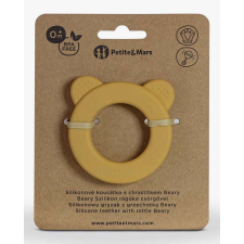 P&M Beary Szilikon rágóka csörgővel Intense Ochre 0m+ rágóka