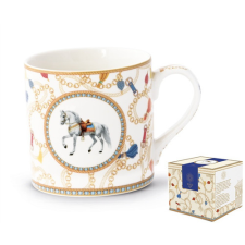  P.M.PM0123CHEV Porcelánbögre 400ml, dobozban, Cheval bögrék, csészék