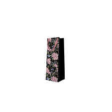 P.W.AGB1018704 Flowers Mystery papír ajándéktáska italos 12x37x10cm ajándéktasak