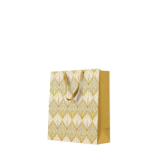  P.W.AGB1100403 Ornamental gold tile papír ajándéktáska premium medium 20x25x10cm ajándéktasak