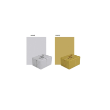 P.W.AGP010010 Csomagolópapír tekercs neutral silver/gold 200x70cm mintás csomagolópapír