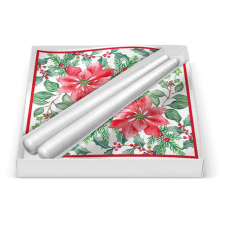  P.W.SSC115300 Beautiful Poinsettia díszdoboz szalvétával (20db-os),gyertyával papírárú, csomagoló és tárolóeszköz