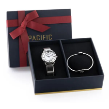Pacific női karóra ajándékszett, ezüst, MIYOTA quartz, WR30 ékszer szett