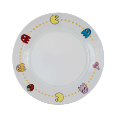 Pacman-es kistányér tányér és evőeszköz