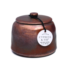 Paddywax CYPRESS & FIR illatgyertya bronz kerámia tartályban 9,oz/255g, gyertya