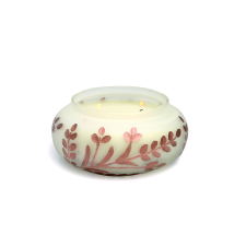 Paddywax CYPRESS & FIR illatgyertya díszített üvegedényben 14oz/397g, gyertya