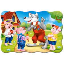  Padló puzzle három kismalac puzzle, kirakós