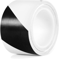 Padlójelölőszalag 100mm X 33 M Fekete-Fehér ragasztószalag