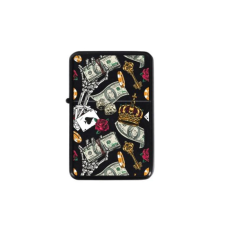 Padonio Benzines öngyújtó fekete színű - Pénz és zseton mintával öngyújtó