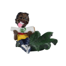 Padonio Cigarettapapírt nyálazó, ülő rasztát ábrázoló kerámia hamutartó hamutartó