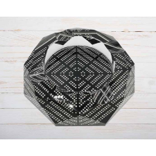 Padonio Faro Diamonds kristály szivar hamutartó - fekete, gyámánt mintás hamutartó