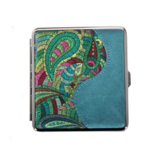 Padonio Hímzett virág mintás fém cigarettatárca, 20 szál cigarettának - 3 cigaretta tárca