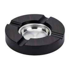 Padonio szivaros hamuzó 4 szál szivarnak, kör alakú, ébenfa színű hamutartó