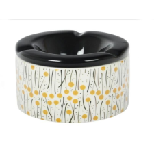 Padonio virág mintás kerámia hamutartó - fekete -1 hamutartó