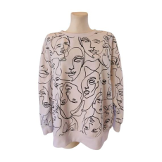  Page One fehér mintás női sport pulóver (méret: L)