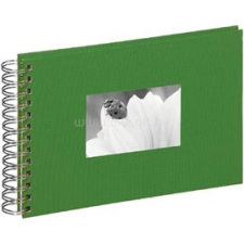 Pagna 24x17cm fehér lapos spirálos zöld fotóalbum (P1210917) fényképalbum