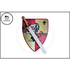  Pajzs karddal - Oroszlán natúr/piros fajáték