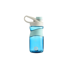 Palack, műanyag, markolattal, kupakos, 450 ml, Wabo, kék kulacs, kulacstartó