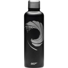 Paladone Hőszigetelő üveg Paladone - James Bond 007, Rozsdamentes acél, 450 ml, Fekete kulacs, kulacstartó
