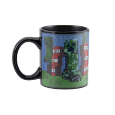 Paladone PP7975MCFC Minecraft: Creeper 300 ml, kerámia Fekete-Mintás kávésbögre bögrék, csészék