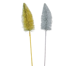  Pálcás fenyő glitteres 50cm dekorációs kellék