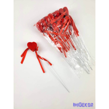  Pálcás szív betűző 12 db/csomag 3x20 cm - Piros dekorációs kellék