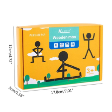  Pálcika sport ember (fa) - Wooden stick sport man kreatív és készségfejlesztő