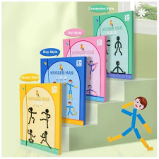  Pálcika sport ember (mágneses) - Wooden stick man magnetic - több féle fajáték