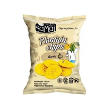 PaleoCentrum Kft. Plantain (főzőbanán) chips fokhagymás 75g SAMAI reform élelmiszer