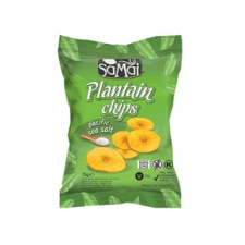 PaleoCentrum Kft. Plantain (főzőbanán) chips tengeri sós 75g SAMAI reform élelmiszer
