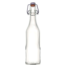 Pálinkás, csatos üveg 0,5L négyszögletes borászati kellék