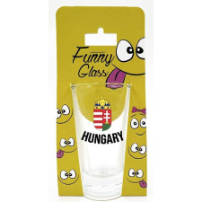  Pálinkás pohár, Hungary, címer ajándéktárgy