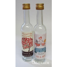  Pálinkás üveg egyedi matricával pálinka