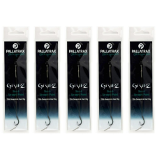 Pallatrax GRIPZ STRAIGHT POINT HAIR RIGS SIZE 8 15LB STEAMLINK horog