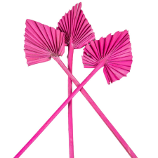  Pálma levél mini szárított pink 7db-os dekorációs kellék