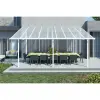 Palram Sierra 4200 fehér pergola, terasztető (426 x 286 cm) akár összeszereléssel is +ajándék 160000Ft értékű**** wellness utalvány