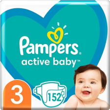 Pampers Active Baby, 3-as méret (152 db) - havi kiszerelés pelenka