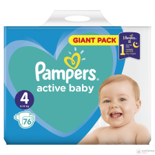 Pampers Active Baby 4 Giant Pack pelenka 9-14kg 76db pelenka