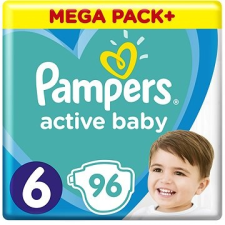 Pampers Active Baby, méret: 6 (96 db) - havi csomag pelenka
