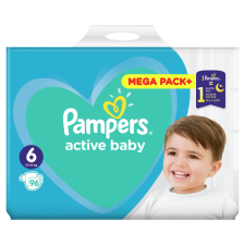 Pampers Active Baby Pelenka, Méret: 6, 96 db, 13kg-18kg pelenka