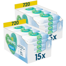 Pampers Aqua Plastic Free Törlőkendő 30x48db törlőkendő