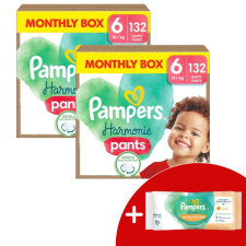 Pampers Harmonie Pants Bugyipelenka 15+kg Junior 6 (264db) + Ajándék Törlőkendő pelenka