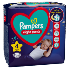 Pampers Night Pants Éjszakai Bugyipelenka, 4 Méret, 25 Bugyipelenka, 9 pelenka