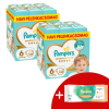 Pampers Premium Care 2x havi Pelenkacsomag 13-18kg Junior 6 (256db) + Ajándék Törlőkendő